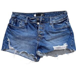 EUC Kut from the Kloth Women's Frayed Hem Denim Shorts Size 6
